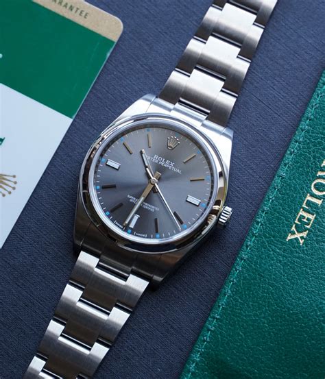 rolex oyster perpetual 39 rhodium replica